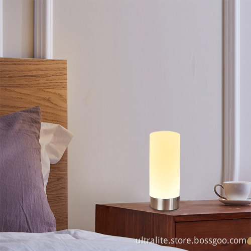 Nordic Fabric Column Bedside Decoration table lamp